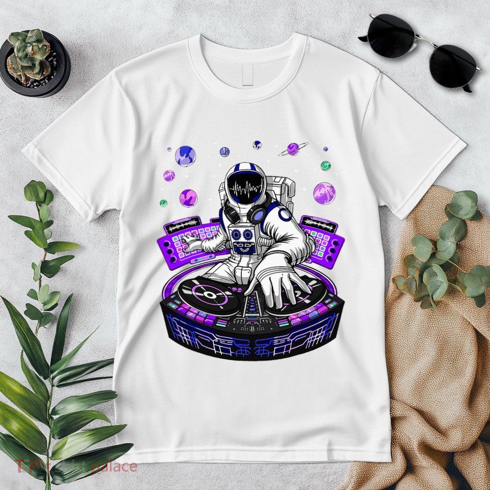 Astronaut Psychedelic Music Dj Psytrance Techno Edm Festival Premium T-Shirt