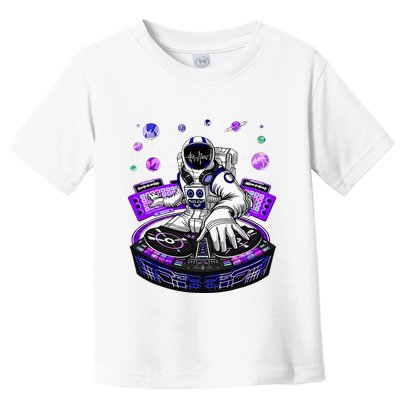 Astronaut Psychedelic Music Dj Psytrance Techno Edm Festival Toddler T-Shirt