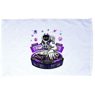 Astronaut Psychedelic Music Dj Psytrance Techno Edm Festival Microfiber Hand Towel