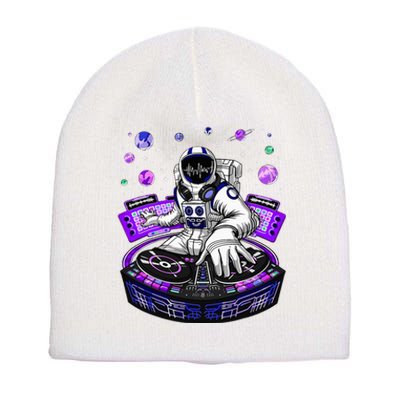 Astronaut Psychedelic Music Dj Psytrance Techno Edm Festival Short Acrylic Beanie