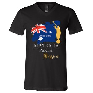 Australia Perth Mormon Lds Mission Missionary V-Neck T-Shirt