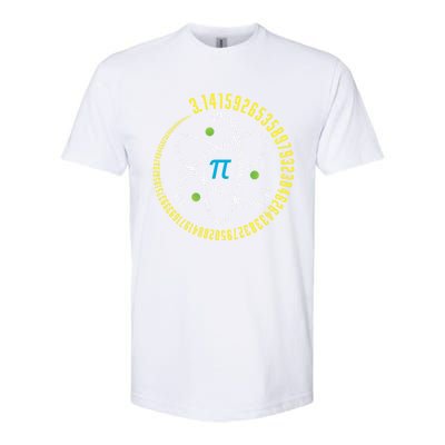 Atom Pi Math Science Stem Gift 3 14 Pi Day Meaningful Gift Softstyle® CVC T-Shirt