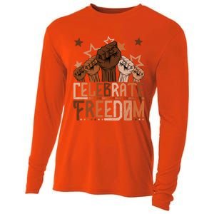 African Pride Melanin Celebrate Black Freedom Day Juneteenth Funny Gift Cooling Performance Long Sleeve Crew