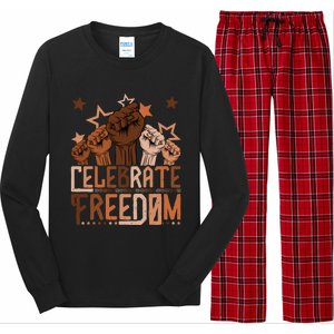 African Pride Melanin Celebrate Black Freedom Day Juneteenth Funny Gift Long Sleeve Pajama Set