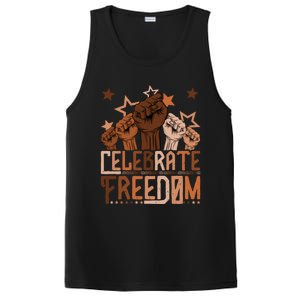 African Pride Melanin Celebrate Black Freedom Day Juneteenth Funny Gift PosiCharge Competitor Tank