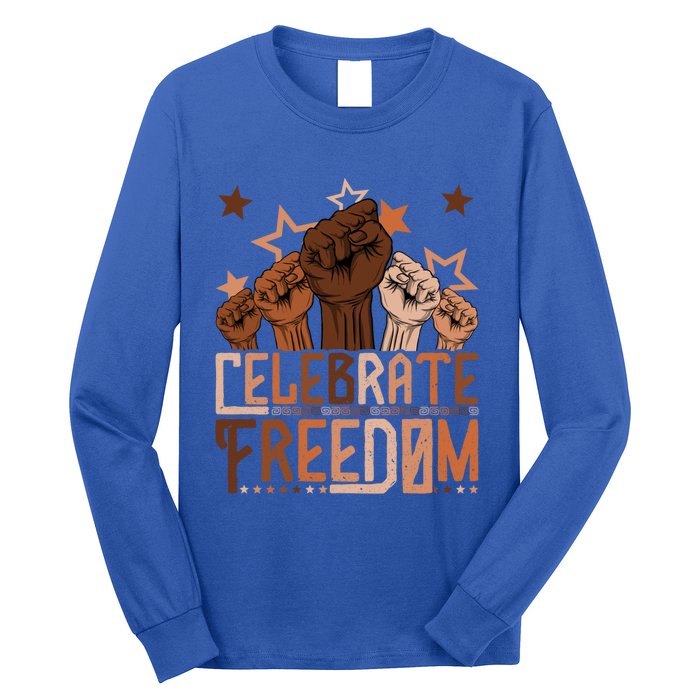 African Pride Melanin Celebrate Black Freedom Day Juneteenth Funny Gift Long Sleeve Shirt