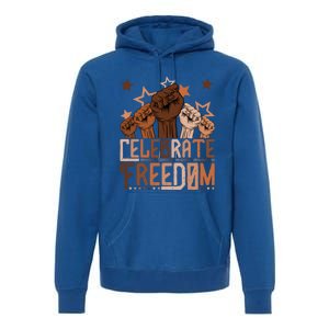 African Pride Melanin Celebrate Black Freedom Day Juneteenth Funny Gift Premium Hoodie