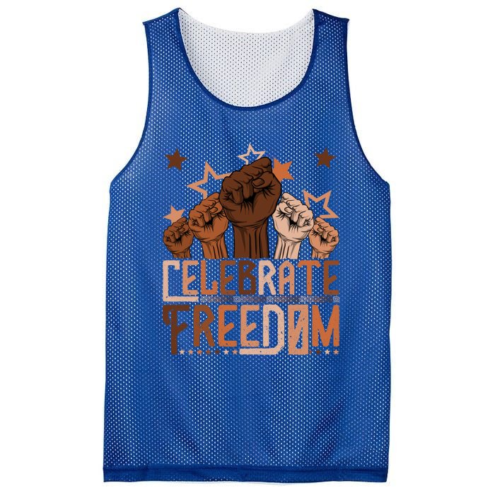 African Pride Melanin Celebrate Black Freedom Day Juneteenth Funny Gift Mesh Reversible Basketball Jersey Tank