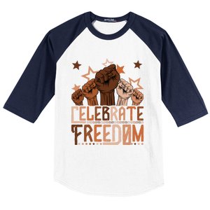 African Pride Melanin Celebrate Black Freedom Day Juneteenth Funny Gift Baseball Sleeve Shirt