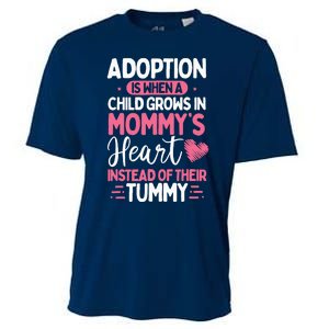 Adopting Parents Mothers Day Mom Foster Mom Adoption Cooling Performance Crew T-Shirt