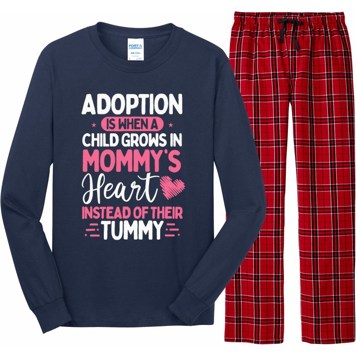 Adopting Parents Mothers Day Mom Foster Mom Adoption Long Sleeve Pajama Set