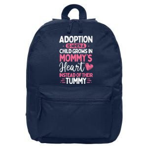 Adopting Parents Mothers Day Mom Foster Mom Adoption 16 in Basic Backpack