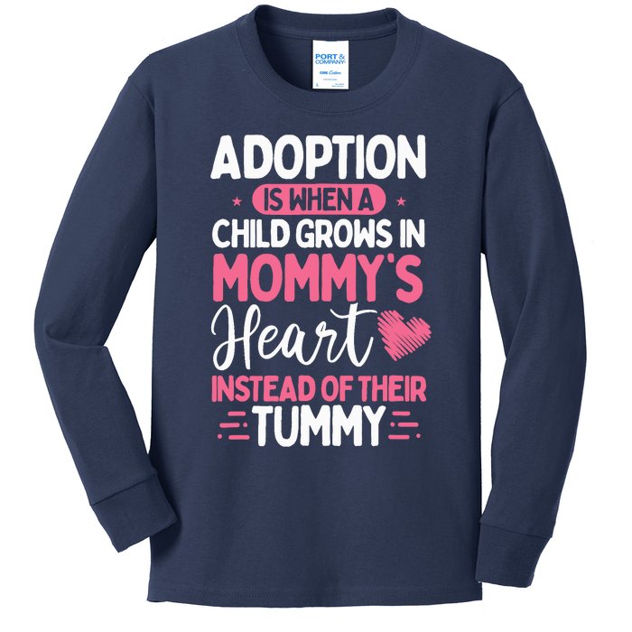 Adopting Parents Mothers Day Mom Foster Mom Adoption Kids Long Sleeve Shirt