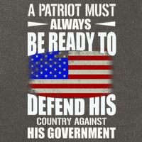 A Patriot Must Always Be Ready To Defend His County Against His Government Cotton Canvas Backpack