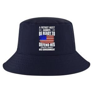 A Patriot Must Always Be Ready To Defend His County Against His Government Cool Comfort Performance Bucket Hat