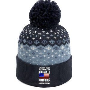 A Patriot Must Always Be Ready To Defend His County Against His Government The Baniff Cuffed Pom Beanie