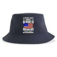 A Patriot Must Always Be Ready To Defend His County Against His Government Sustainable Bucket Hat