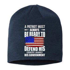 A Patriot Must Always Be Ready To Defend His County Against His Government Sustainable Beanie