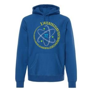 Atom Pi Math Science Stem Gift 3 14 Pi Day Gift Premium Hoodie