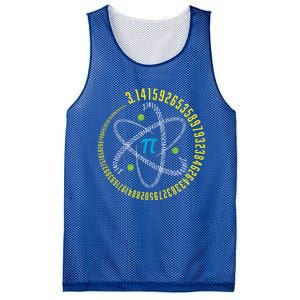 Atom Pi Math Science Stem Gift 3 14 Pi Day Gift Mesh Reversible Basketball Jersey Tank