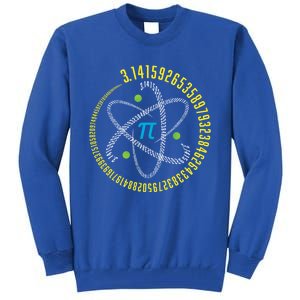 Atom Pi Math Science Stem Gift 3 14 Pi Day Gift Tall Sweatshirt