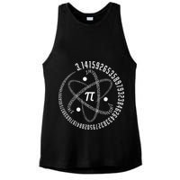 Atom Pi Math Science STEM Gift 3.14 Pi Day Ladies PosiCharge Tri-Blend Wicking Tank