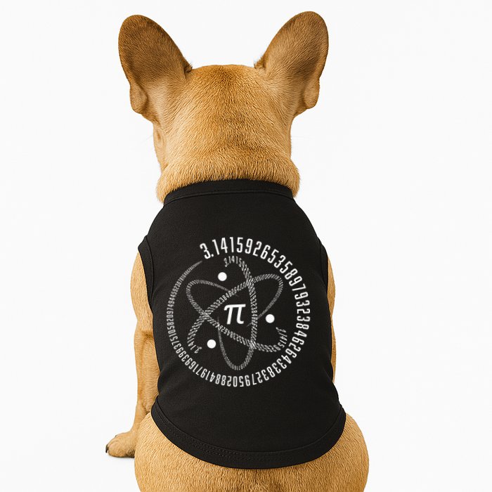 Atom Pi Math Science STEM Gift 3.14 Pi Day Doggie Tank