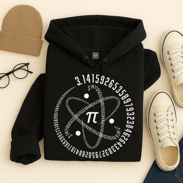 Atom Pi Math Science STEM Gift 3.14 Pi Day Hoodie
