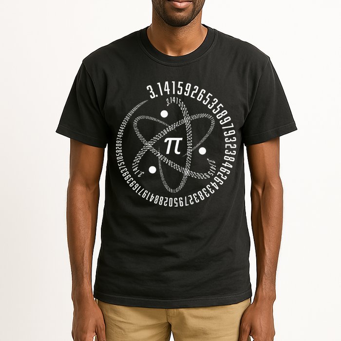 Atom Pi Math Science STEM Gift 3.14 Pi Day Tall T-Shirt