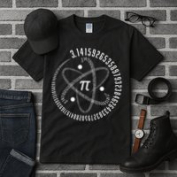 Atom Pi Math Science STEM Gift 3.14 Pi Day Tall T-Shirt