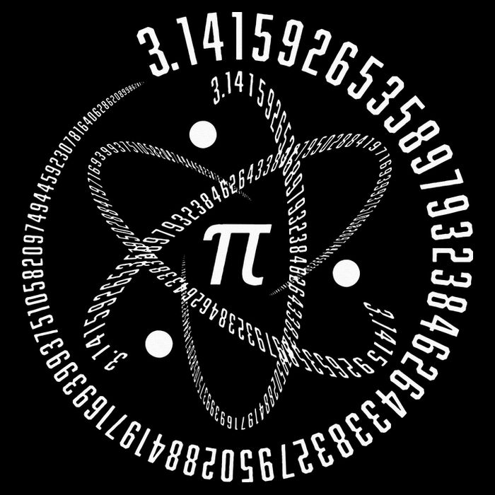 Atom Pi Math Science STEM Gift 3.14 Pi Day Drawstring Bag