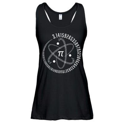 Atom Pi Math Science STEM Gift 3.14 Pi Day Ladies Essential Flowy Tank