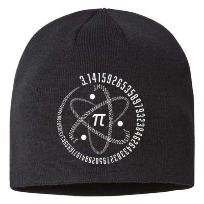 Atom Pi Math Science STEM Gift 3.14 Pi Day Sustainable Beanie