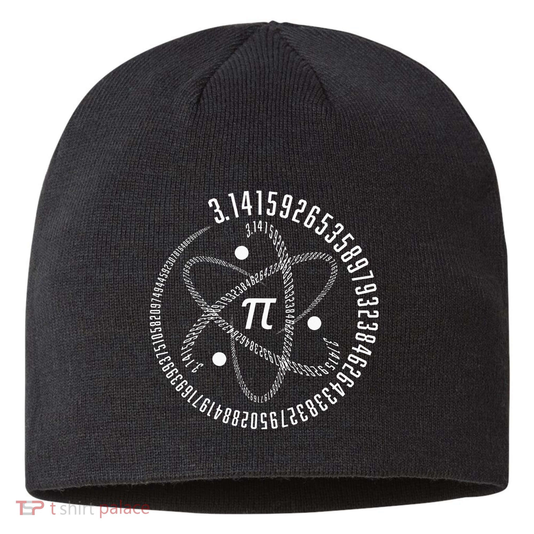 Atom Pi Math Science STEM Gift 3.14 Pi Day Sustainable Beanie