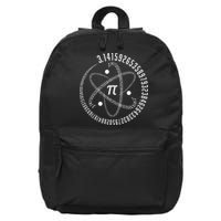 Atom Pi Math Science STEM Gift 3.14 Pi Day 16 in Basic Backpack