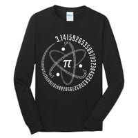 Atom Pi Math Science STEM Gift 3.14 Pi Day Tall Long Sleeve T-Shirt