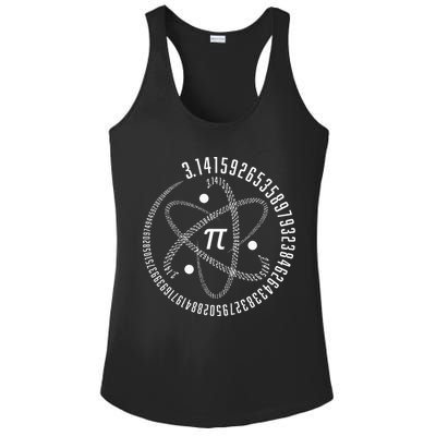 Atom Pi Math Science STEM Gift 3.14 Pi Day Ladies PosiCharge Competitor Racerback Tank