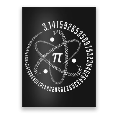 Atom Pi Math Science STEM Gift 3.14 Pi Day Poster