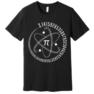Atom Pi Math Science STEM Gift 3.14 Pi Day Premium T-Shirt