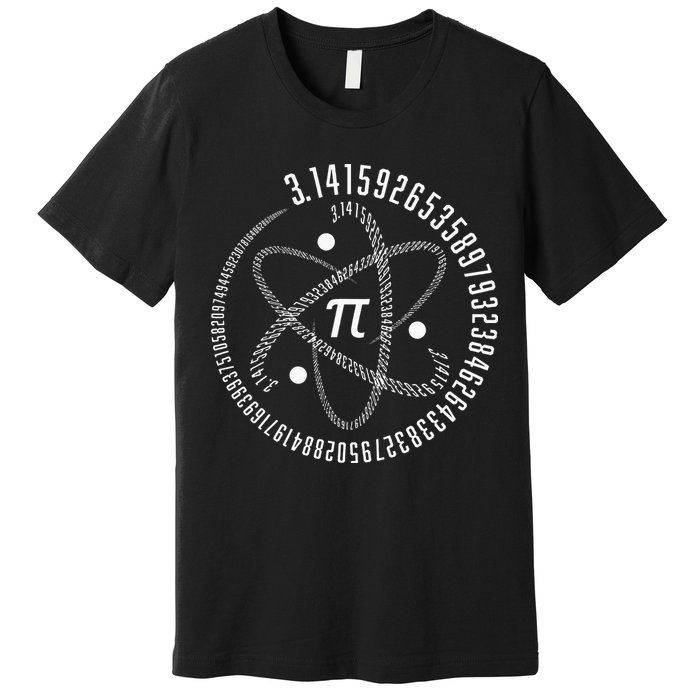 Atom Pi Math Science STEM Gift 3.14 Pi Day Premium T-Shirt