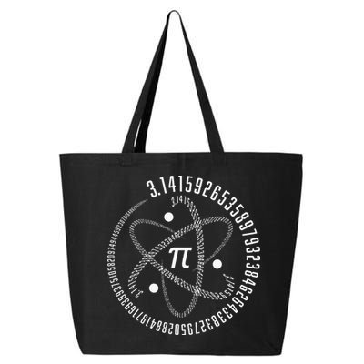 Atom Pi Math Science STEM Gift 3.14 Pi Day 25L Jumbo Tote