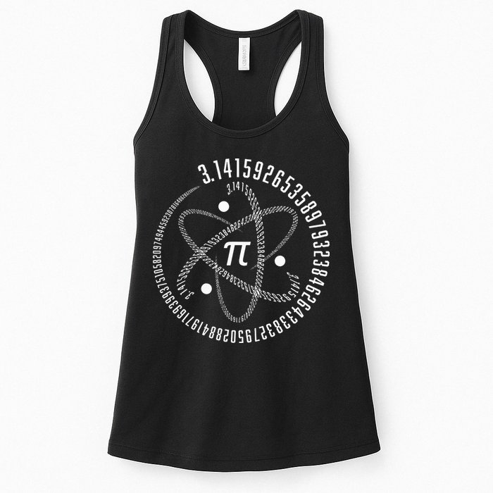 Atom Pi Math Science STEM Gift 3.14 Pi Day Womens Tank Top