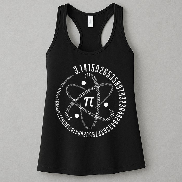 Atom Pi Math Science STEM Gift 3.14 Pi Day Womens Tank Top