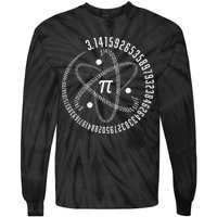 Atom Pi Math Science STEM Gift 3.14 Pi Day Tie-Dye Long Sleeve Shirt