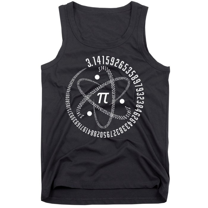 Atom Pi Math Science STEM Gift 3.14 Pi Day Tank Top