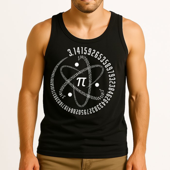 Atom Pi Math Science STEM Gift 3.14 Pi Day Tank Top
