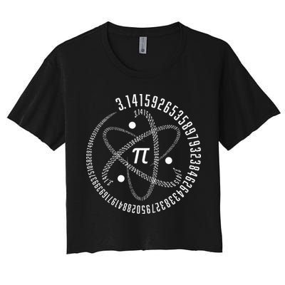 Atom Pi Math Science STEM Gift 3.14 Pi Day Crop Top