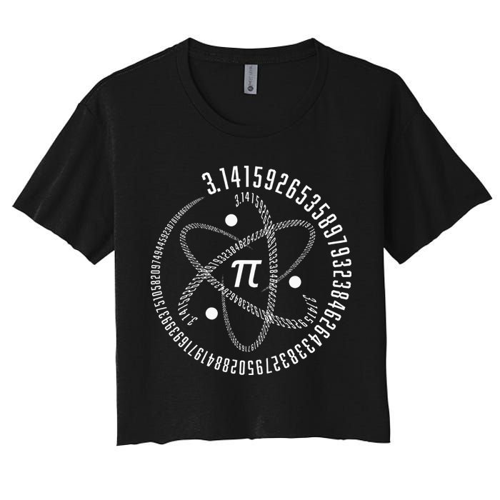 Atom Pi Math Science STEM Gift 3.14 Pi Day Crop Top