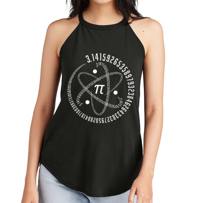 Atom Pi Math Science STEM Gift 3.14 Pi Day Women's Perfect Tri Rocker Tank
