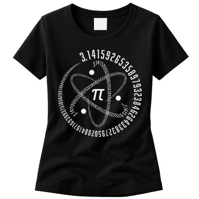 Atom Pi Math Science STEM Gift 3.14 Pi Day Womens T-Shirt